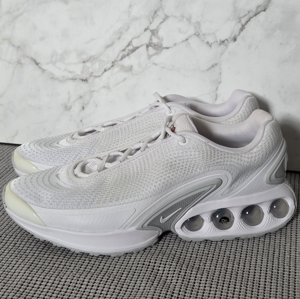 Nike Air Max Dn Mens Sneaker Shoes White Metallic Silver 10.5 - Picture 4 of 9